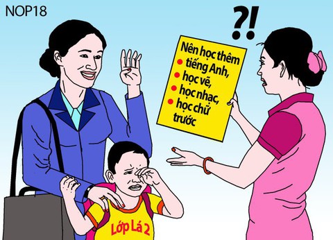 Trẻ mẫu giáo cũng học như bão táp? - Ảnh 1. Trẻ mẫu giáo cũng học như bão táp? - Ảnh 1.