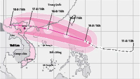 Phải quyết liệt ứng phó bão Mangkhut - Ảnh 1. Phải quyết liệt ứng phó bão Mangkhut - Ảnh 1.