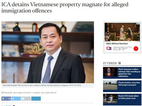 Singapore có thể đơn phương trục xuất Vũ nhôm - Ảnh 1. Singapore có thể đơn phương trục xuất Vũ nhôm - Ảnh 1.