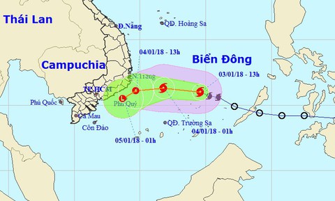 Bão đổi hướng, dự báo suy yếu trong 12 giờ tới - Ảnh 1. Bão đổi hướng, dự báo suy yếu trong 12 giờ tới - Ảnh 1.