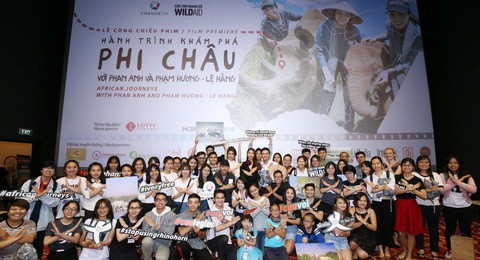 Phan Anh, Phạm Hương, Lệ Hằng chiếu phim bảo vệ voi, tê giác - Ảnh 8. Phan Anh, Phạm Hương, Lệ Hằng chiếu phim bảo vệ voi, tê giác - Ảnh 8.