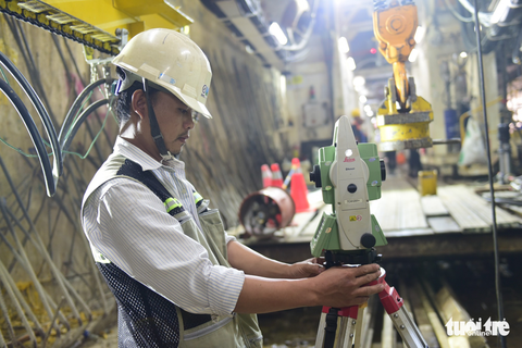 Robot bắt đầu khoan đường hầm metro thứ 2 - Ảnh 4. Robot bắt đầu khoan đường hầm metro thứ 2 - Ảnh 4.