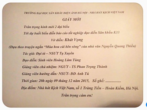 Nhà văn Nguyễn Quang Thiều: Tôi cần lời xin lỗi từ Nhà hát Kịch Việt Nam - Ảnh 3. Nhà văn Nguyễn Quang Thiều: Tôi cần lời xin lỗi từ Nhà hát Kịch Việt Nam - Ảnh 3.