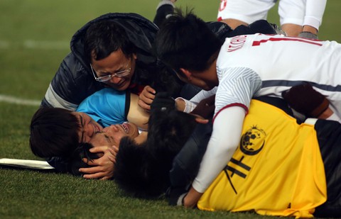 U-23 Việt Nam xúc động mãnh liệt sau trận thắng Qatar - Ảnh 2. U-23 Việt Nam xúc động mãnh liệt sau trận thắng Qatar - Ảnh 2.