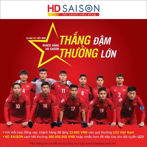U23 thắng đậm, HD SAISON thưởng lớn - Ảnh 1. U23 thắng đậm, HD SAISON thưởng lớn - Ảnh 1.