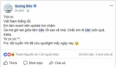 Mạng xã hội ngập tràn lời chúc mừng tuyển U23 Việt Nam - Ảnh 5. Mạng xã hội ngập tràn lời chúc mừng tuyển U23 Việt Nam - Ảnh 5.