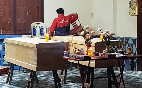 Sập giàn giáo ở Lào, hai công nhân Việt tử vong - Ảnh 1. Sập giàn giáo ở Lào, hai công nhân Việt tử vong - Ảnh 1.