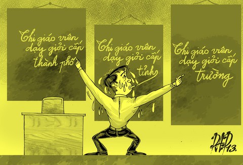 Ám ảnh thi giáo viên giỏi không được đi không trở về không - Ảnh 1. Ám ảnh thi giáo viên giỏi không được đi không trở về không - Ảnh 1.
