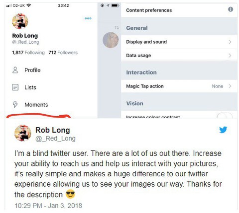 Twitter giúp bạn mô tả hình ảnh cho người khiếm thị - Ảnh 2. Twitter giúp bạn mô tả hình ảnh cho người khiếm thị - Ảnh 2.