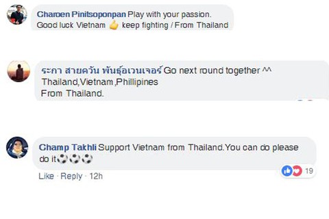 CĐV Đông Nam Á khích lệ tinh thần tuyển Việt Nam - Ảnh 2. CĐV Đông Nam Á khích lệ tinh thần tuyển Việt Nam - Ảnh 2.