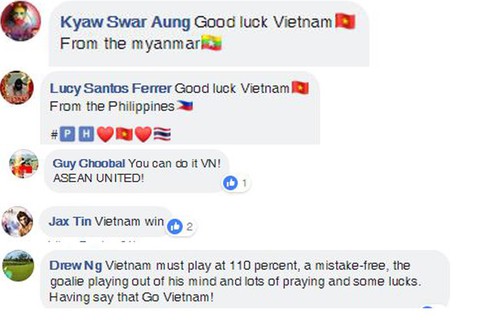 CĐV Đông Nam Á khích lệ tinh thần tuyển Việt Nam - Ảnh 3. CĐV Đông Nam Á khích lệ tinh thần tuyển Việt Nam - Ảnh 3.
