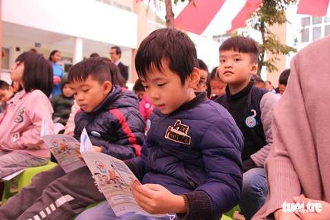 Học sinh lớp 1 thắng cuộc thi Doreamon với an toàn giao thông - Ảnh 3. Học sinh lớp 1 thắng cuộc thi Doreamon với an toàn giao thông - Ảnh 3.