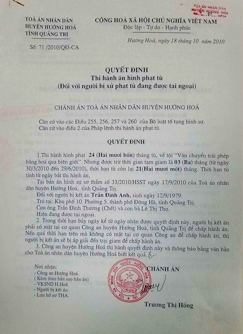 Tuyên án rồi quên thi hành suốt 8 năm - Ảnh 3. Tuyên án rồi quên thi hành suốt 8 năm - Ảnh 3.