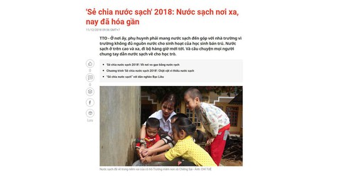 Sẻ chia nước sạch: Món quà xuân thiết thực, nhân ái - Ảnh 1. Sẻ chia nước sạch: Món quà xuân thiết thực, nhân ái - Ảnh 1.
