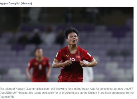 Quang Hải dẫn đầu cuộc bình chọn Cầu thủ hay nhất vòng bảng Asian Cup - Ảnh 1. Quang Hải dẫn đầu cuộc bình chọn Cầu thủ hay nhất vòng bảng Asian Cup - Ảnh 1.