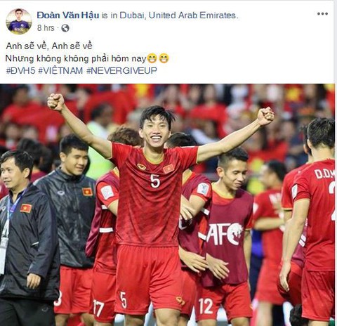 Cầu thủ Việt Nam trải lòng trên Facebook sau chiến thắng trước Jordan - Ảnh 3. Cầu thủ Việt Nam trải lòng trên Facebook sau chiến thắng trước Jordan - Ảnh 3.