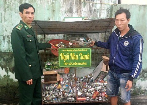 Ngôi nhà xanh khuyến học của chiến sĩ biên phòng - Ảnh 3. Ngôi nhà xanh khuyến học của chiến sĩ biên phòng - Ảnh 3.