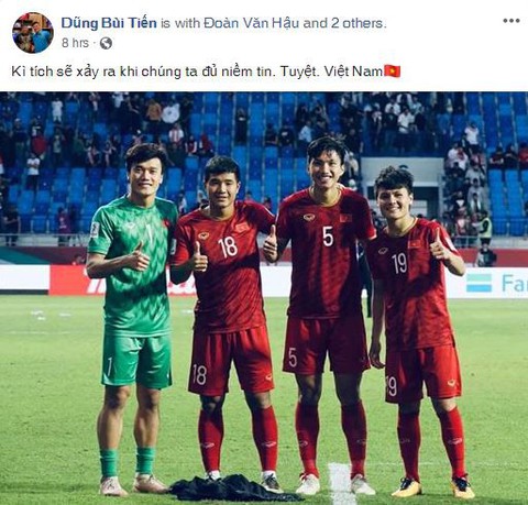 Cầu thủ Việt Nam trải lòng trên Facebook sau chiến thắng trước Jordan - Ảnh 7. Cầu thủ Việt Nam trải lòng trên Facebook sau chiến thắng trước Jordan - Ảnh 7.