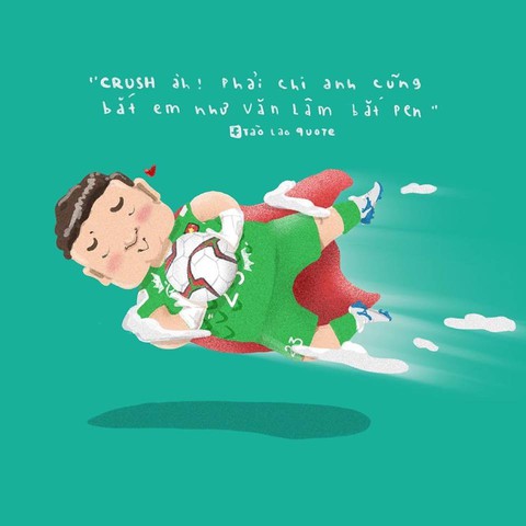Đặng Văn Lâm trở thành trung tâm ảnh chế khi múa quạt - Ảnh 3. Đặng Văn Lâm trở thành trung tâm ảnh chế khi múa quạt - Ảnh 3.