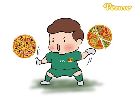 Đặng Văn Lâm trở thành trung tâm ảnh chế khi múa quạt - Ảnh 8. Đặng Văn Lâm trở thành trung tâm ảnh chế khi múa quạt - Ảnh 8.