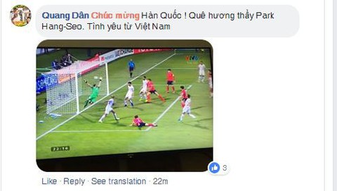 CĐV Việt áp đảo lời chúc mừng tuyển Hàn Quốc - Ảnh 3. CĐV Việt áp đảo lời chúc mừng tuyển Hàn Quốc - Ảnh 3.