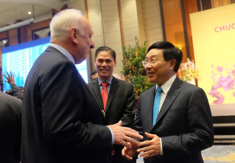 Phó thủ tướng nêu thông điệp hoà bình khi chúc Tết đoàn ngoại giao - Ảnh 1. Phó thủ tướng nêu thông điệp hoà bình khi chúc Tết đoàn ngoại giao - Ảnh 1.