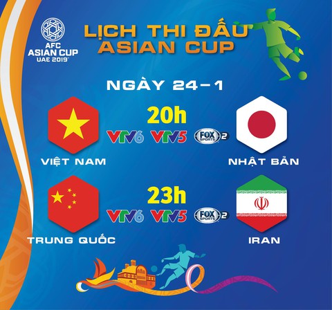 Lịch thi đấu Asian Cup 2019: Việt Nam đấu Nhật Bản - Ảnh 1. Lịch thi đấu Asian Cup 2019: Việt Nam đấu Nhật Bản - Ảnh 1.