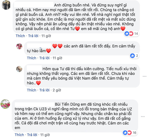 Nhà Bùi Tiến Dũng ngập lời động viên sau trận thua Nhật Bản - Ảnh 5. Nhà Bùi Tiến Dũng ngập lời động viên sau trận thua Nhật Bản - Ảnh 5.
