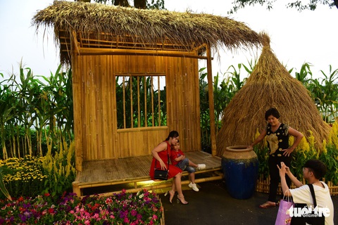 Đàn heo vàng xuất hiện tại hội chợ hoa xuân Phú Mỹ Hưng - Ảnh 4. Đàn heo vàng xuất hiện tại hội chợ hoa xuân Phú Mỹ Hưng - Ảnh 4.