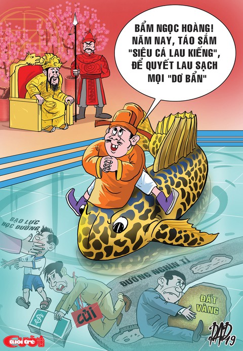 Biếm họa Táo Quân 2019 - Ảnh 3. Biếm họa Táo Quân 2019 - Ảnh 3.
