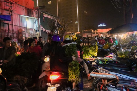 Đêm không ngủ những ngày giáp Tết ở chợ hoa Quảng An - Ảnh 1. Đêm không ngủ những ngày giáp Tết ở chợ hoa Quảng An - Ảnh 1.