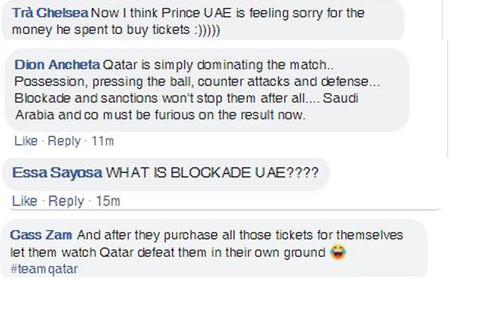 Chơi xấu và thua trận trước Qatar, UAE bị cộng đồng mạng công kích - Ảnh 6. Chơi xấu và thua trận trước Qatar, UAE bị cộng đồng mạng công kích - Ảnh 6.