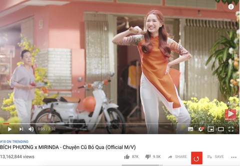 “Chuyện cũ bỏ qua của Bích Phương cán mốc 13 triệu view - Ảnh 3. “Chuyện cũ bỏ qua của Bích Phương cán mốc 13 triệu view - Ảnh 3.