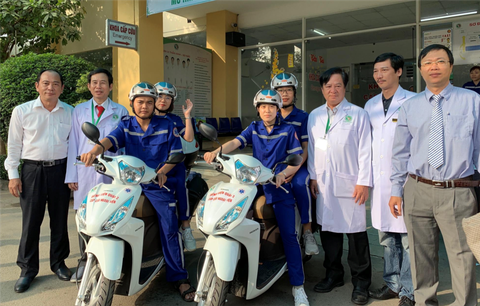 TP.HCM có thêm Bệnh viện quận 2 cấp cứu bằng xe hai bánh - Ảnh 1. TP.HCM có thêm Bệnh viện quận 2 cấp cứu bằng xe hai bánh - Ảnh 1.
