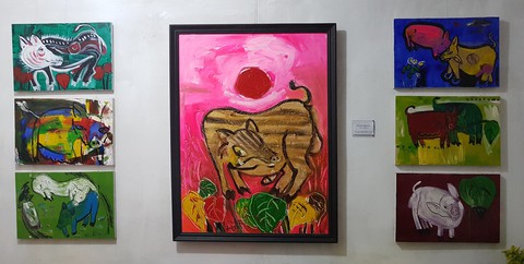 Tranh ông ỉn đón xuân 3 miền bắc - trung - nam - Ảnh 11. Tranh ông ỉn đón xuân 3 miền bắc - trung - nam - Ảnh 11.