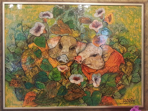 Tranh ông ỉn đón xuân 3 miền bắc - trung - nam - Ảnh 9. Tranh ông ỉn đón xuân 3 miền bắc - trung - nam - Ảnh 9.