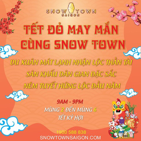 Tận hưởng “Tết đỏ” may mắn cả năm tại Snow Town - Ảnh 8. Tận hưởng “Tết đỏ” may mắn cả năm tại Snow Town - Ảnh 8.