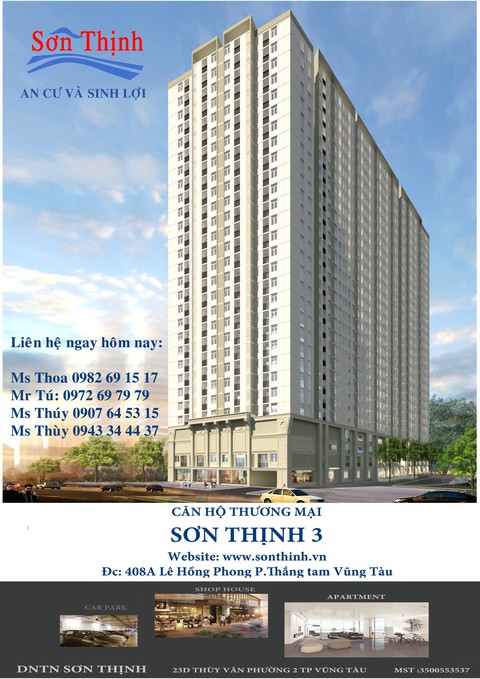 Sơn Thịnh 3 - căn hộ thương mại đắc địa tại Vũng Tàu - Ảnh 1. Sơn Thịnh 3 - căn hộ thương mại đắc địa tại Vũng Tàu - Ảnh 1.