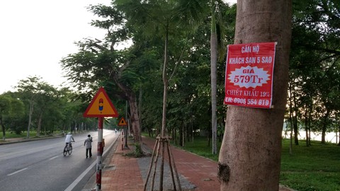 Huế làm mạnh chuyện treo quảng cáo dọc đường: 2 người bị phạt 21 triệu - Ảnh 1. Huế làm mạnh chuyện treo quảng cáo dọc đường: 2 người bị phạt 21 triệu - Ảnh 1.