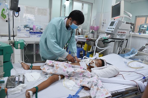 Cấp cứu nhiều ca biến chứng do mắc tay chân miệng - Ảnh 1. Cấp cứu nhiều ca biến chứng do mắc tay chân miệng - Ảnh 1.
