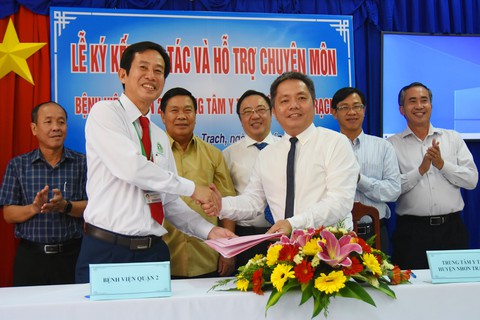 Nhơn Trạch và Quận 2 hợp tác hỗ trợ liên viện - Ảnh 1. Nhơn Trạch và Quận 2 hợp tác hỗ trợ liên viện - Ảnh 1.