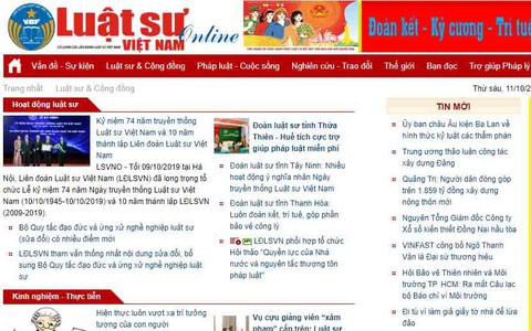 Tước giấy phép, phạt 50 triệu đồng tạp chí điện tử Luật Sư Việt Nam - Ảnh 1. Tước giấy phép, phạt 50 triệu đồng tạp chí điện tử Luật Sư Việt Nam - Ảnh 1.