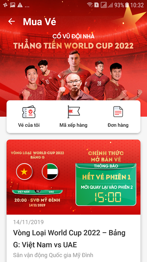 Vé trận Việt Nam - UAE bán hết trong ‘một nốt nhạc’ - Ảnh 2. Vé trận Việt Nam - UAE bán hết trong ‘một nốt nhạc’ - Ảnh 2.