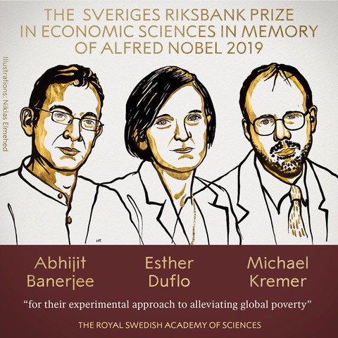 Nobel kinh tế 2019: vinh danh 3 nhà khoa học chống đói nghèo - Ảnh 1. Nobel kinh tế 2019: vinh danh 3 nhà khoa học chống đói nghèo - Ảnh 1.