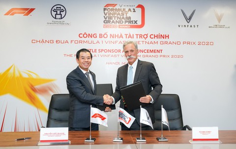 VinFast là nhà tài trợ chính của chặng đua F1 tại Việt Nam - Ảnh 1. VinFast là nhà tài trợ chính của chặng đua F1 tại Việt Nam - Ảnh 1.