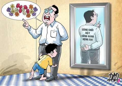 Gương xấu cho con - Ảnh 1. Gương xấu cho con - Ảnh 1.