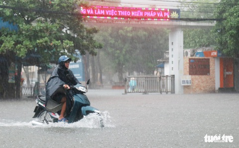 Mưa trắng trời, hàng chục ngàn học sinh Nghệ An - Hà Tĩnh nghỉ học - Ảnh 6. Mưa trắng trời, hàng chục ngàn học sinh Nghệ An - Hà Tĩnh nghỉ học - Ảnh 6.