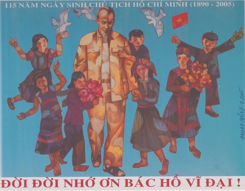 Thi sáng tác tranh cổ động về Đảng và Bác Hồ - Ảnh 1. Thi sáng tác tranh cổ động về Đảng và Bác Hồ - Ảnh 1.