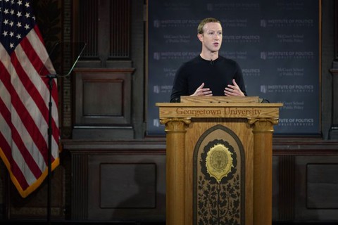 Mark Zuckerberg tuyên bố Facebook không kiểm duyệt lời nói dối của chính trị gia - Ảnh 1. Mark Zuckerberg tuyên bố Facebook không kiểm duyệt lời nói dối của chính trị gia - Ảnh 1.