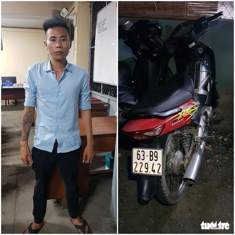 Bắt nghi phạm đâm chủ tiệm sửa xe rồi cướp xe bỏ chạy - Ảnh 1. Bắt nghi phạm đâm chủ tiệm sửa xe rồi cướp xe bỏ chạy - Ảnh 1.